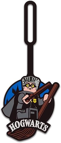 Lego - Etiqueta de silicona para equipaje de Harry Potter para viajes, maleta, mochila, bolsa de playa de verano, Madam Hooch (53248), superficie