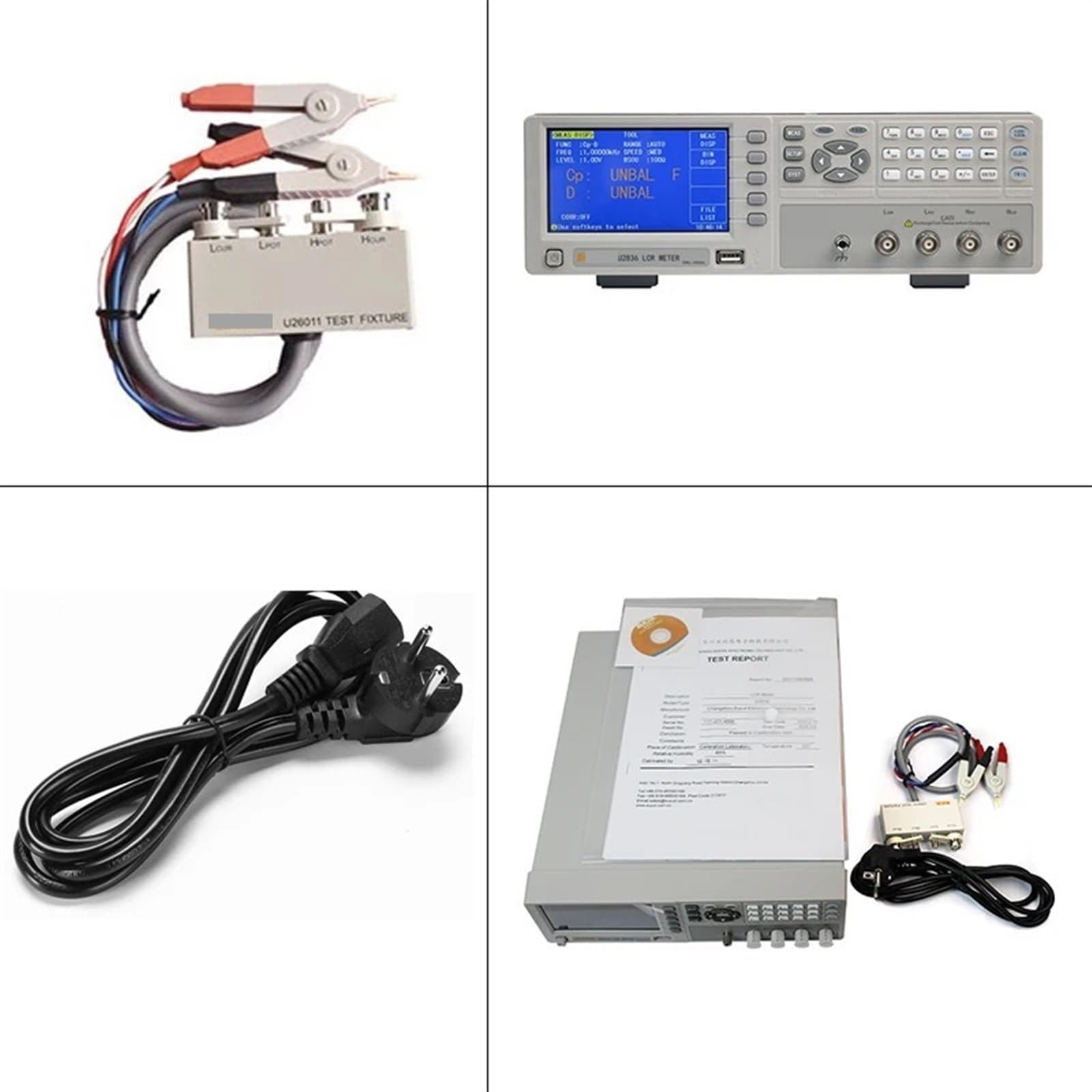 Multimetr cyfrowy, U2836LCR Cyfrowy Tester Mostka 50-200kHz Tester Rezystancji, Pojemności i Indukcyjności Wszechstronne możliwości pomiarowe