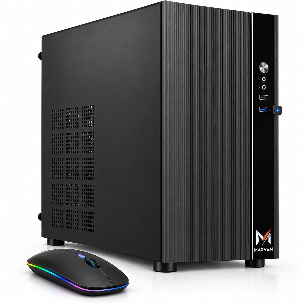 Computer Ufficio Professionale Pc Fisso Completo Nuovo con Intel Core i5 16 GB RAM - 240 GB SSD + 500 GB HDD, Wifi Windows 11 Pro Computer Fisso Pronto all'uso - PC Desktop All in One + Office