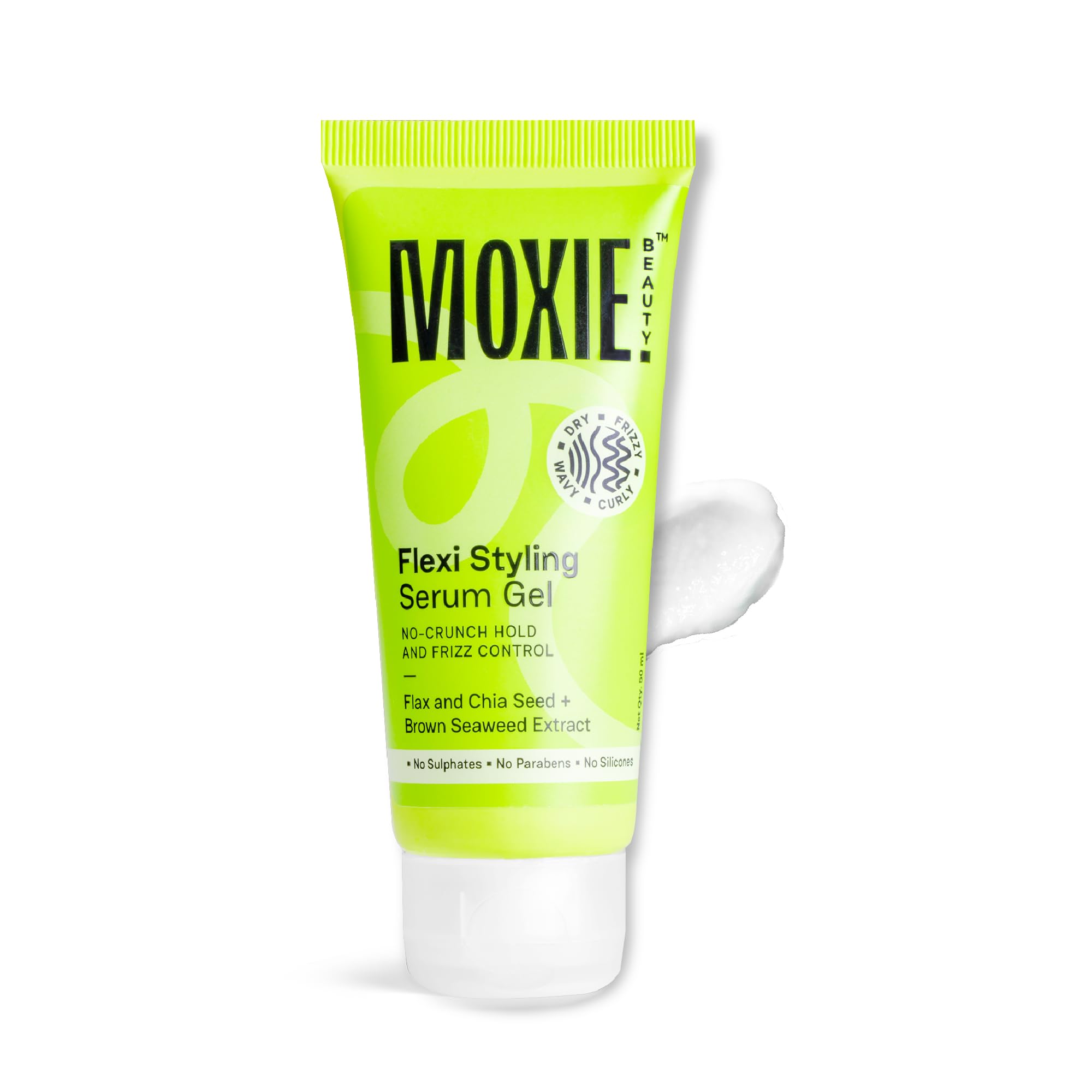 Moxie Beauty Flexi Styling Serum Gel | 94% Frizz reduction For Dry, Wavy, Curly, Frizzy Hair | Sulfate, Paraben, Silicone-Free | 50ml-image-34