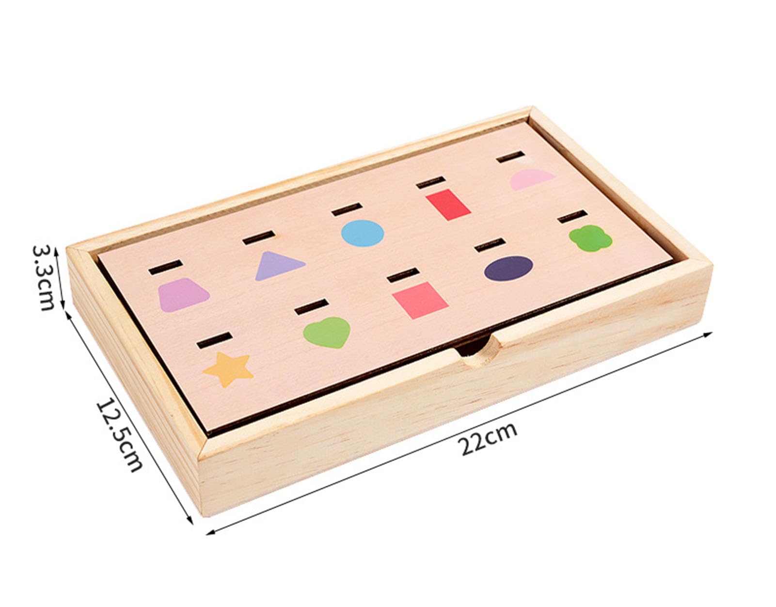 Scatola di Logica in Legno, Gioco di Abbinamento Ombre degli Animali