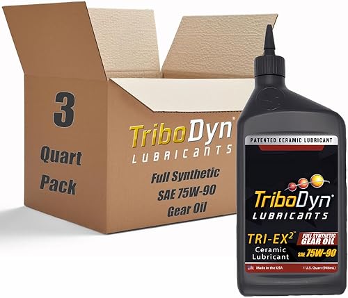 Miniatura 3 de TRI-EX 2 75w140 Aceite sintético para engranajes con revestimiento cerámico (1 cuarto de galón, 75W-140)