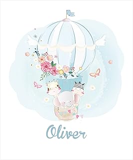 EEstor infantil niño personalizado con nombre. Estor infantil bebe colores pasteles azul. Estor infantil habitacion bebe niño. Cortinas y estores infantiles bebe Tejido Translucido l (100x170)