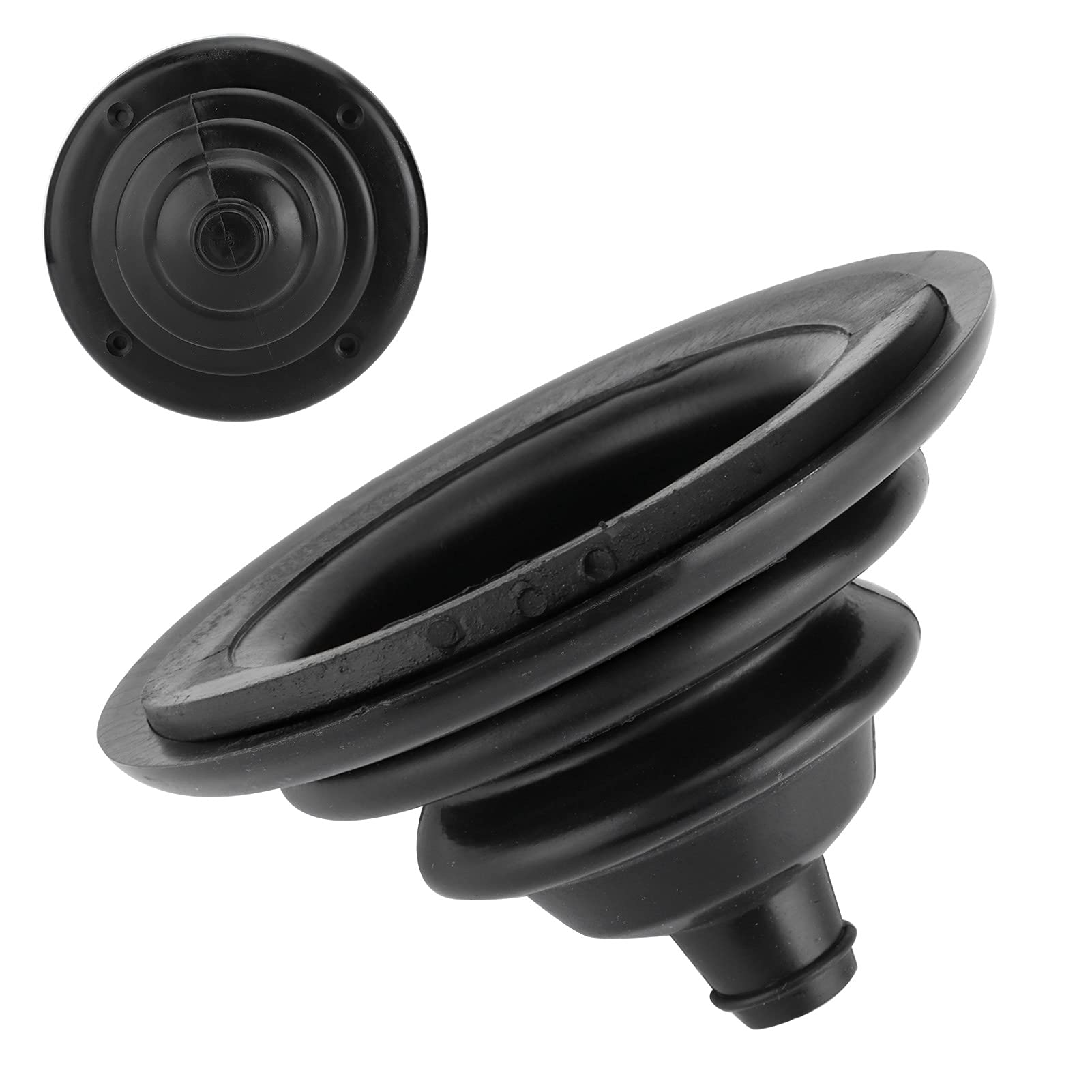 Stivale del Pozzo del Motore, 70 mm Motore Bene Rigging Cavo Boot Marine Rigging Sterzo Foro del Cambio Copertura Motore Protezione Copertura per Barca Yacht Tronco Nave (Nero)