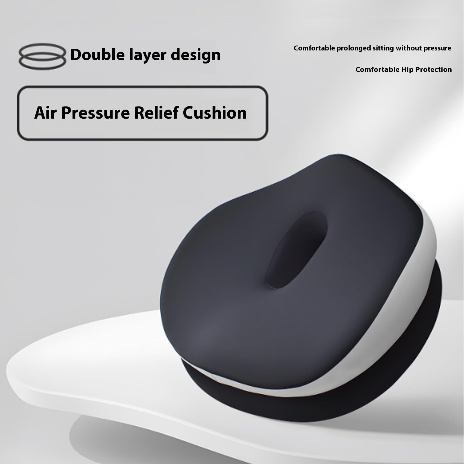 Il tessuto ergonomico della seta del ghiaccio di raffreddamento del cuscino della sedia dell'ufficio ha ventilato i centri vuoti per il cuscino lombare della schiuma di memoria lombare