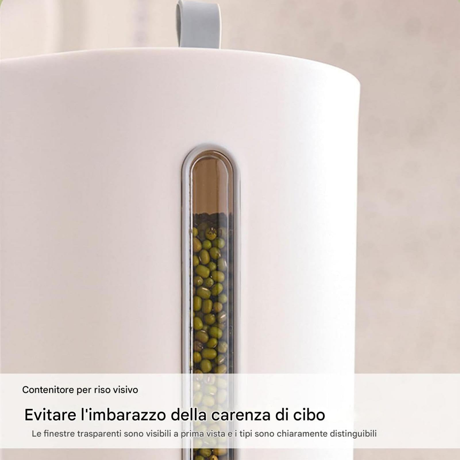 Dispenser Cereali Alimenti Secchi, Cereali, Fiocchi d'Avena, Fagiolini | Distributore di riso con doppio contenitore per il banco Fagiolini, Farina, Fiocchi D'Avena Per Cucina E