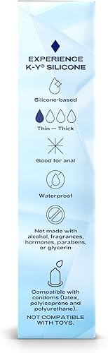 Miniatura 9 de Lubricante de silicona K-Y True Feel 45 onzas líquidas lubricante personal para parejas adultas hombres mujeres potenciador del placer masaje
