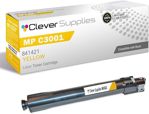 Clever Supplies CS - Cartucho de tóner compatible para Ricoh MP C3001 841421 Lanier LD630C LD635C Savin C9130 C9135 Aficio MP C3001 MP C3501