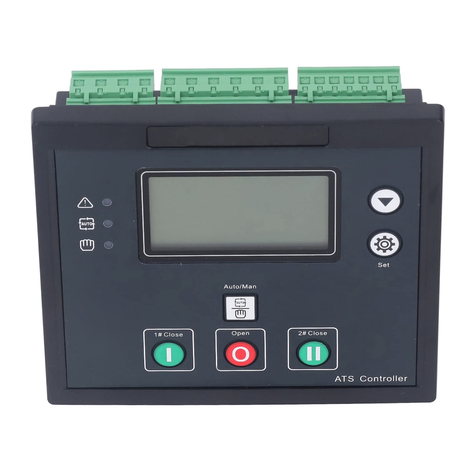 Aramox Panel de Control del Grupo Electrógeno Controlador ATS, Generador LCD ABS Módulo Controlador de Potencia Dual 170 a 270 V, Alarma de Parada de Arranque Automático para Sistemas de