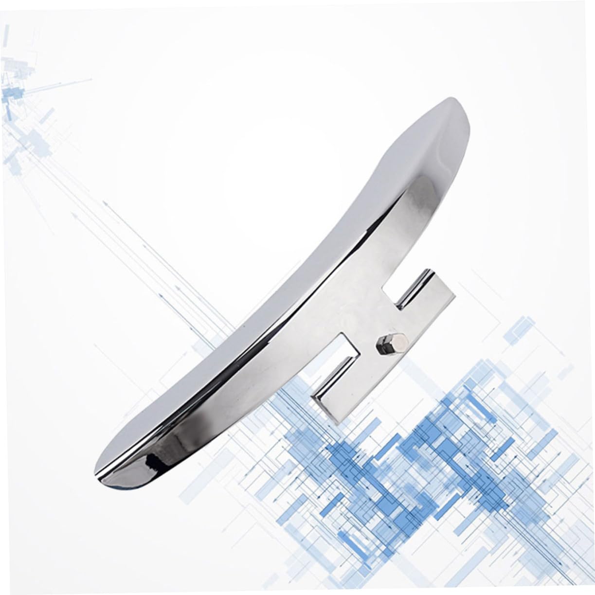 Holibanna Zinc Alloy Banjo Armrest Single Leg Replacement Part Plated with Mirror Finish Durable Accessory for Banjo Guitar High Grade Material for Use