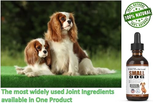 Miniatura 4 de NODENS - Glucosamina líquida para cadera y articulaciones de perros pequeños con condroitina y ácido hialurónico MSM - Suplemento para