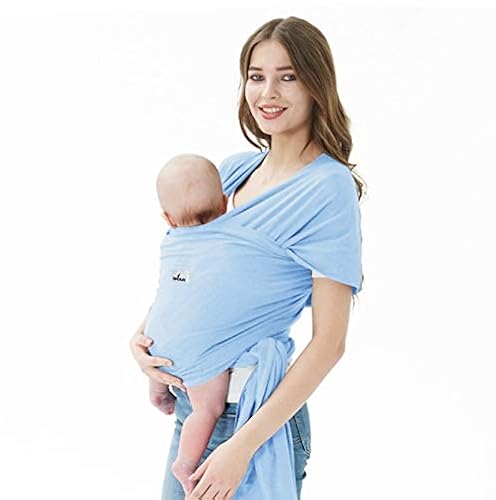 Fular Portabebés, Portabebés Jeroray, Portabebés Infantil Manos Libres, Ligero, Transpirable, Suavidad, Azul Bebé Azul bebé,Gris claro,Gris