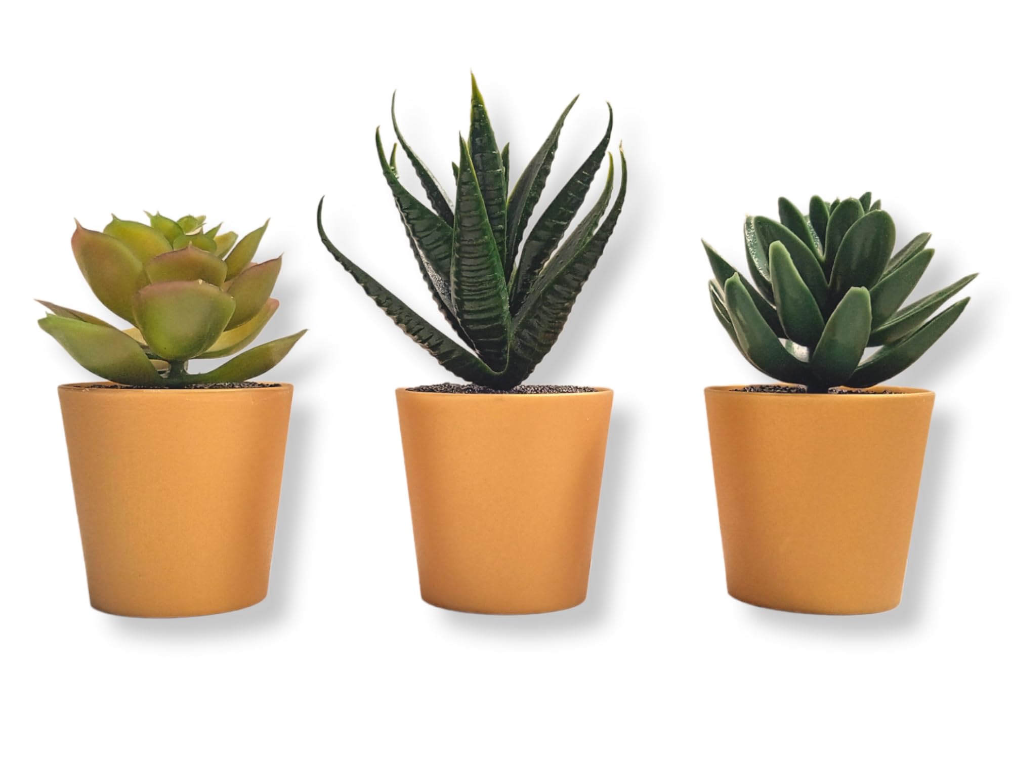 PAPERI Artificial Succulent Plants for Home Décor – Indoor Fake Succulent Plant Flowers With Pot, Bathroom Decorations Items, Small Plastic Trees, Decoration Flower For Living Room Table & Office Desk