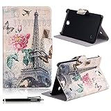 Samsung Galaxy Tab 4 7.0 Case, HAOCOO Stylish Art Print Slim PU Leather Flip Smart Stand Case with Card Slots for Samsung Galaxy Tab 4 7.0