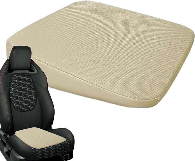 Uozonit Adult Booster Seat Wedge Car Seat Cushion Ergonomic Sloping Seat Cushion Skin