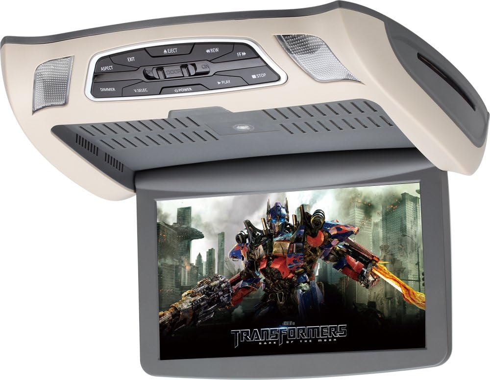 SAVV LOH-U1010DVD 10.1-Inch Wide Overhead Monitor with DVD/USB/SD Player
