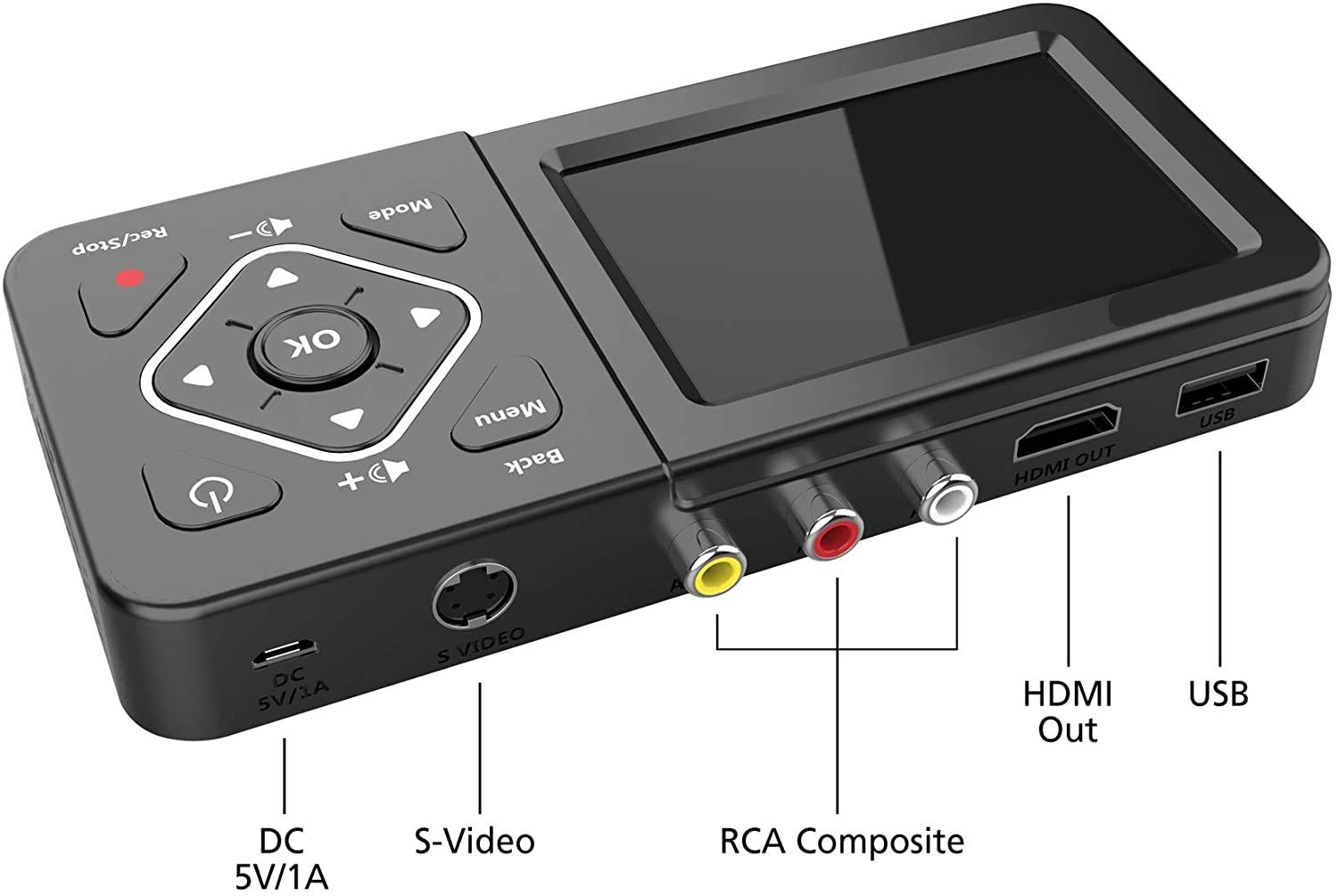 Delta Italia AV480-ITA Box Analog2Sd Acquisizione Video Vhs Digital Converter DVD Videoregistatori Videocassette Vhs Videocamera Video 8 HI8 Sorgenti RCA Registra su Sd Card Pen Drive Hard Disk