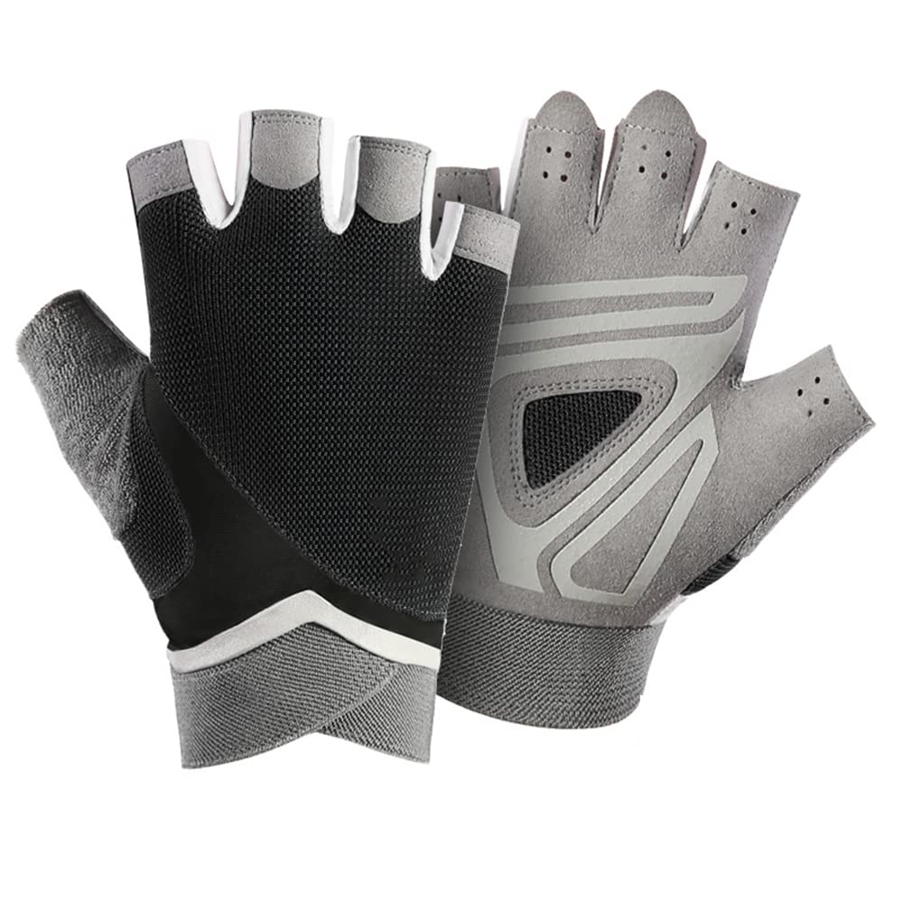 1 par de guantes de gimnasio profesionales para mujer, guantes de entrenamiento para levantamiento de pesas, guantes deportivos transpirables para culturismo, guantes protectores de mano de medi