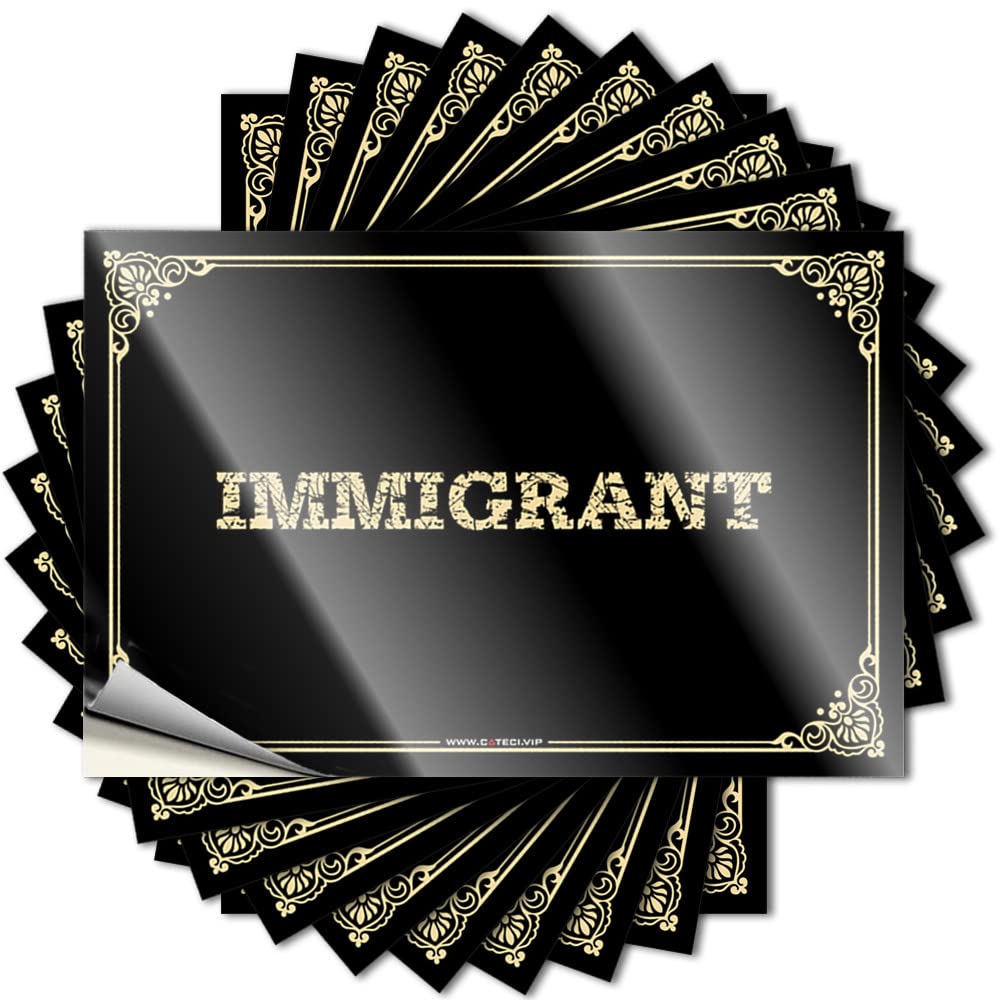Decal Fall, Western Hat Immigrant | Fall Door Decorations(12X18CM)