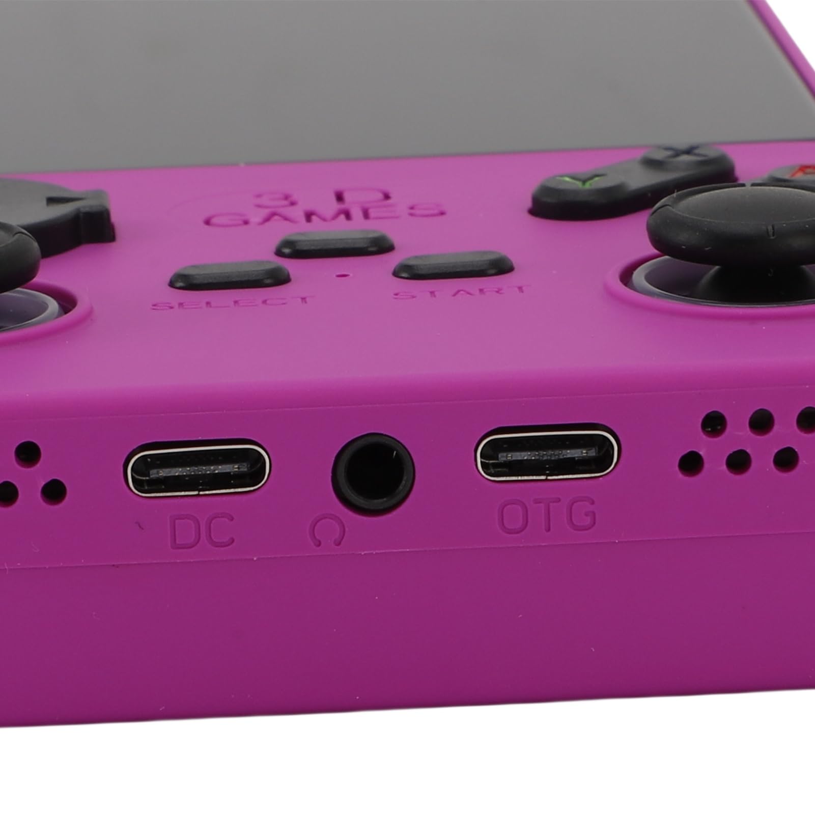 CCYLEZ Console di Gioco Portatile da 4 Pollici Console di Gioco retrò per Open Source Scheda di Memoria da 256 GB Schermo 720x720 Batteria da 4000 MAh Altoparlante da 8 W Portatile (PURPLE)