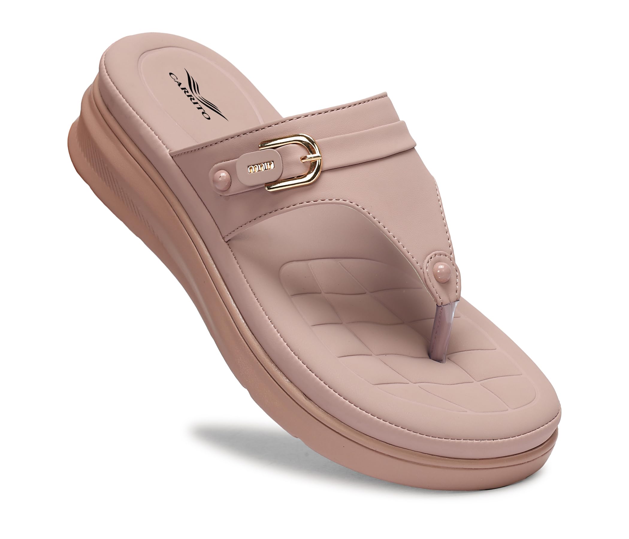 carrito Women Wedge Heels Thong Sandals| Comfortable Flats Sandals | Comfort Orthopaedic Sandals for Women| Doctor Slippers/Flip-Flops | Arch Support & Heel Cushion | Lightweight Anti-Skid Sole | Ultra-Cushioned Shock Absorbing Footbed | Available in Open Toe & Toe Separator Style-picture-45