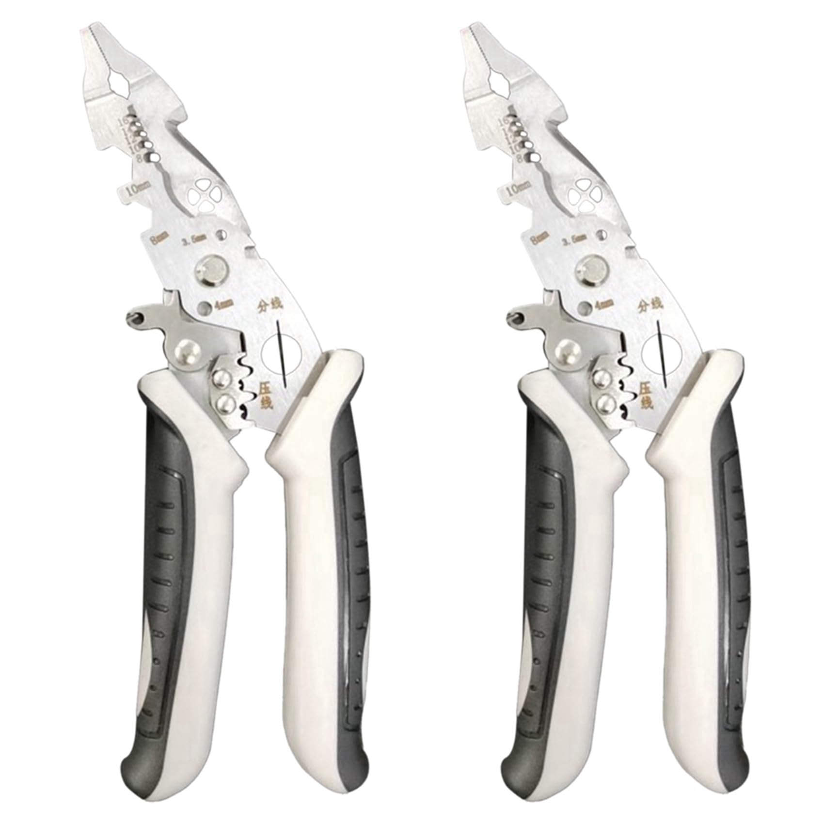 Jnchdghwa 2X Multipurpose Wire Stripper,Heavy Duty Electrical Wire Stripping Tool, Wire Strippers and Crimping Tool