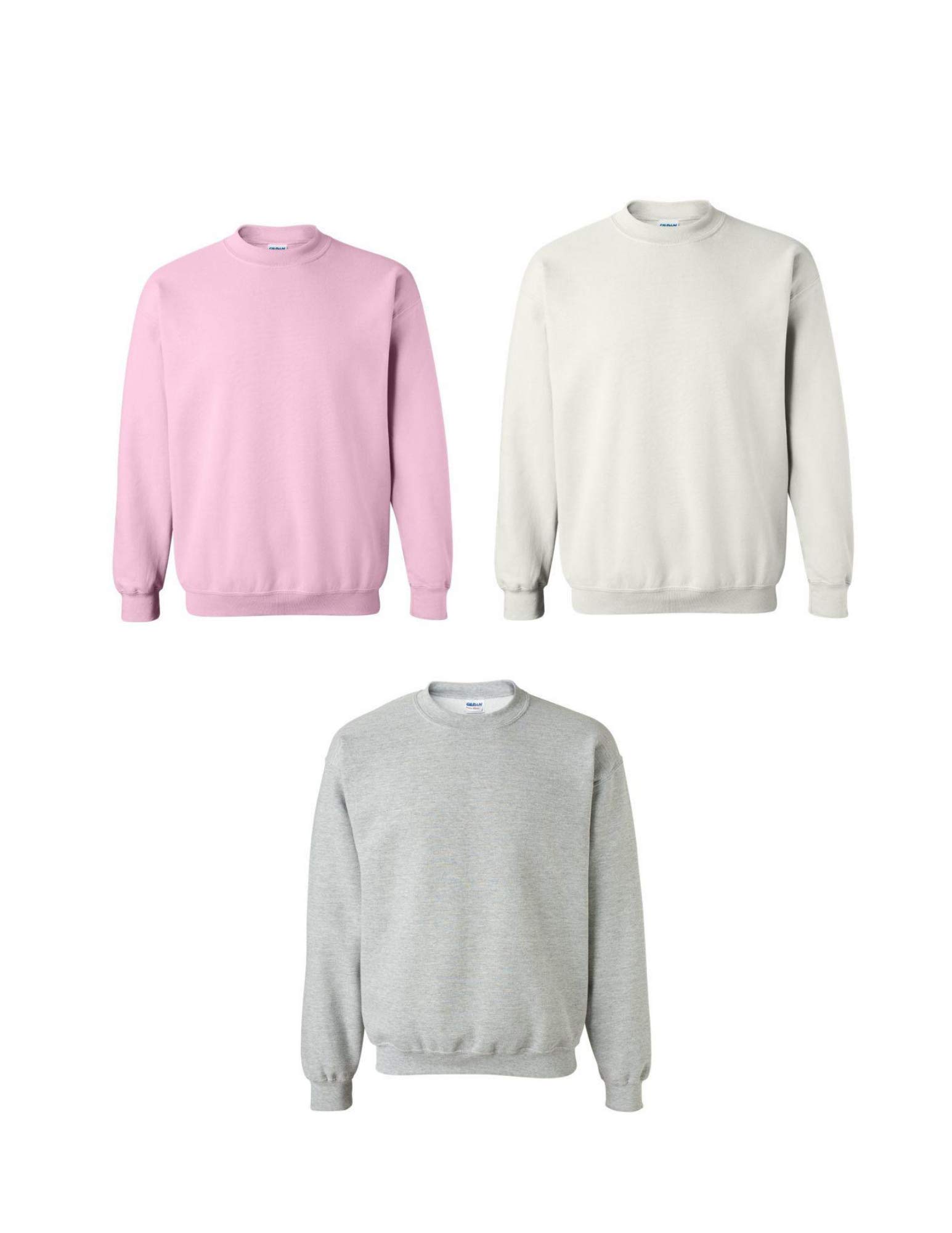 Gildan Men's Heavy Blend Crewneck Sweatshirt (3-Pack) at Amazon Men's  Clothing store
