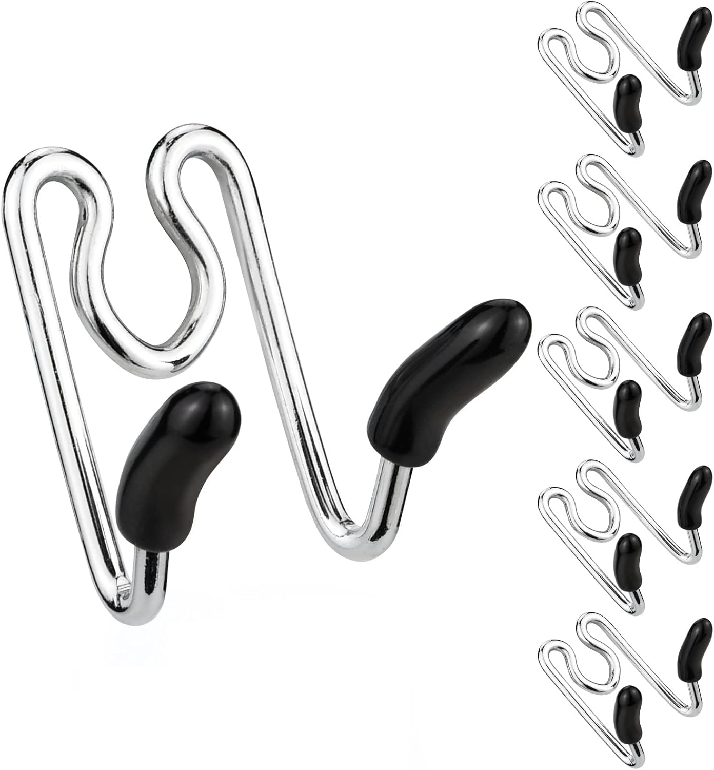 6Pack Prong Collar Links, Upgrade 2.25mm Collar Extra Link with Protective Rubber