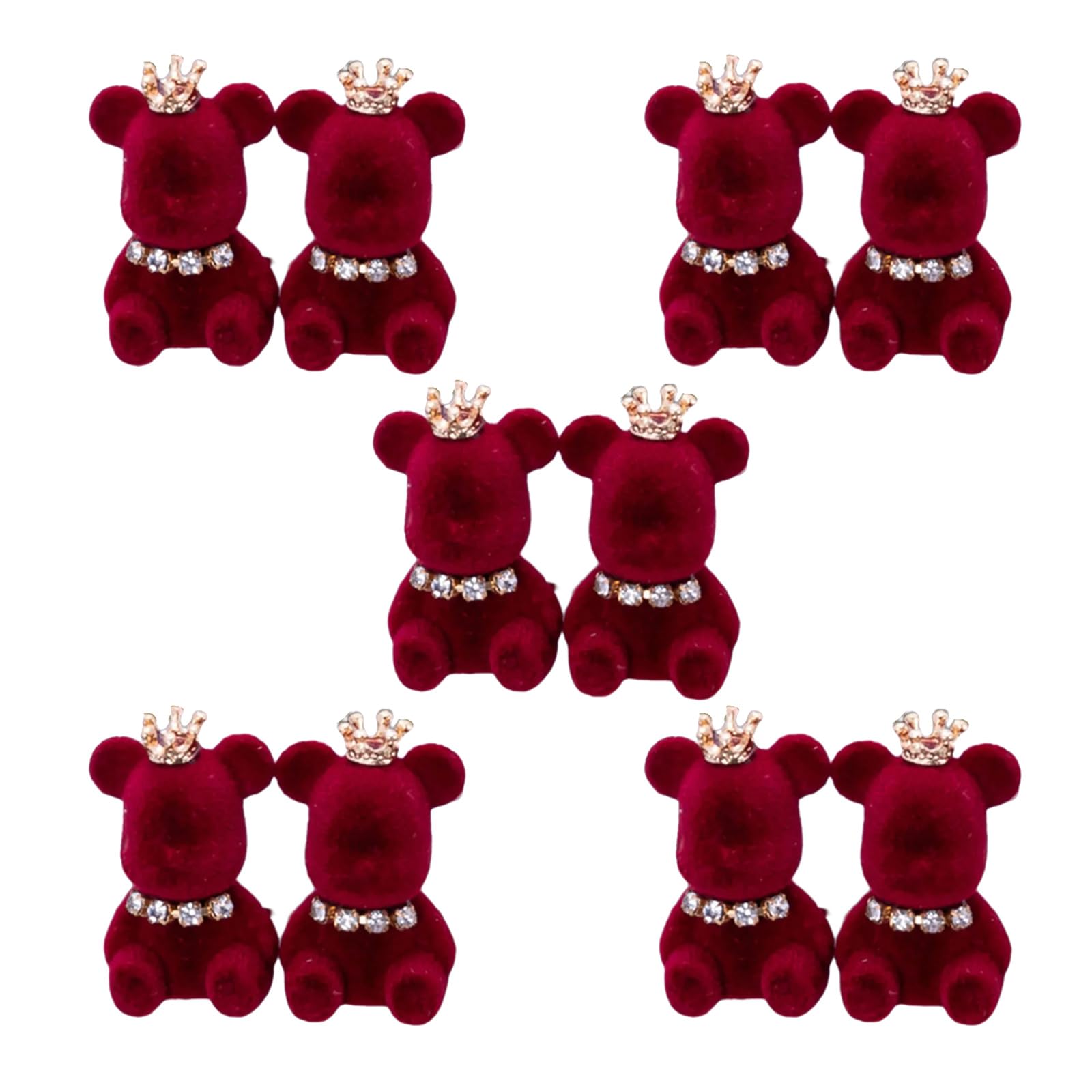 carotoe Trousers Fasteners Bear Decoration Accent Easy Installation on Any Pants Trousers Fasteners Bear Decoration
