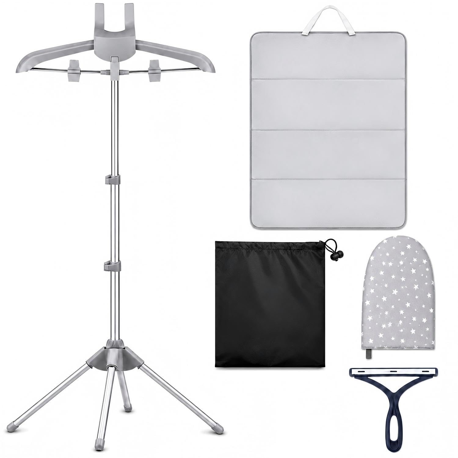 Photo 1 of Toutoulee Foldable Garment Steamer Hanger Stand Kit