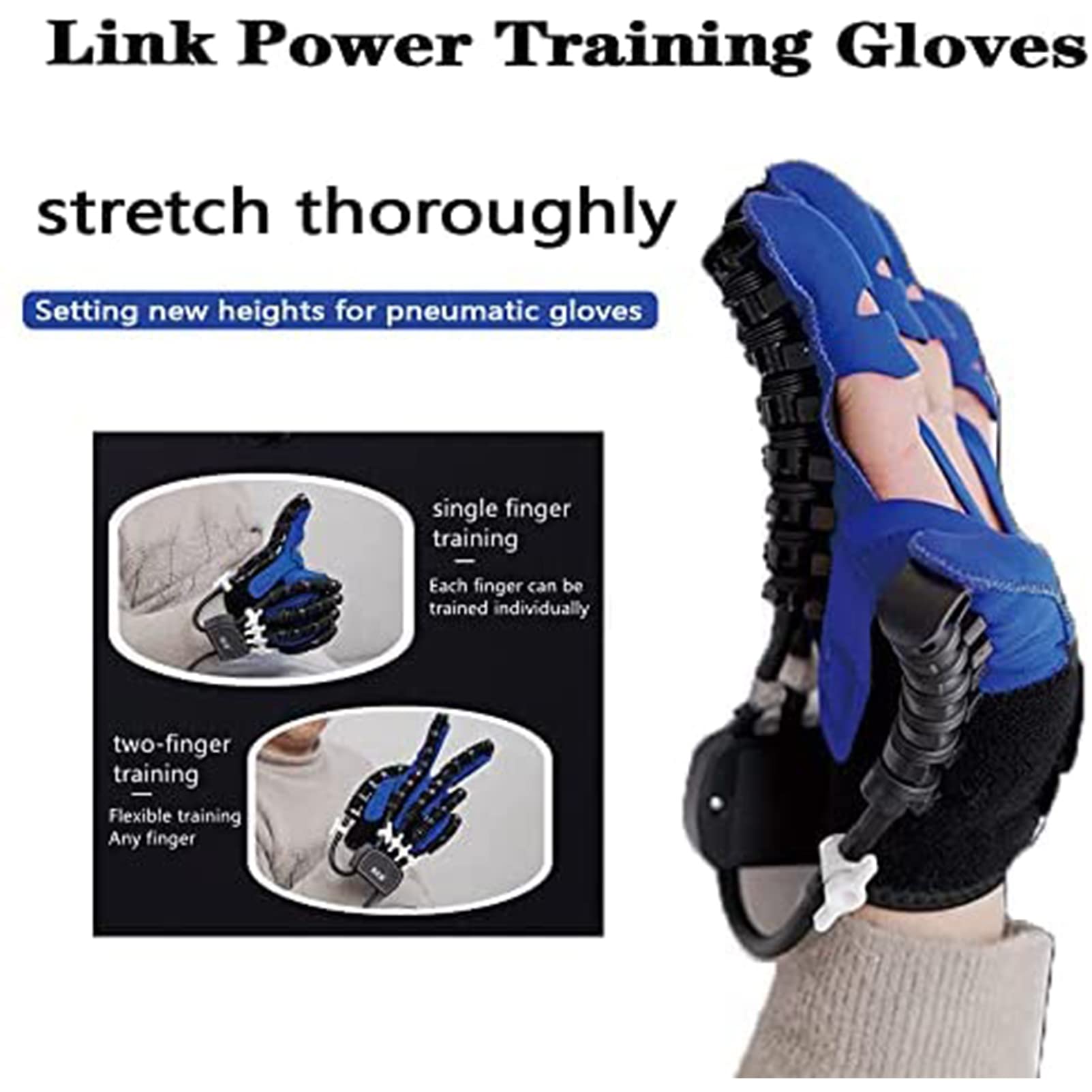 Actualización De Guantes De Robot De Rehabilitación, Guantes De Rehabilitación De Entrenador De Rehabilitación De Función De Dedo Y Mano, para Ejercicio De Recuperación De Dedos, Alivio del Dolor