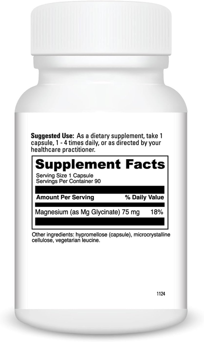 DaVinci Labs Magnesium Glycinate - Supports Sleep, Heart, Brain, Relaxation & Bone Health* - Bioavailable & Stomach-Friendly* - 90 Capsules
