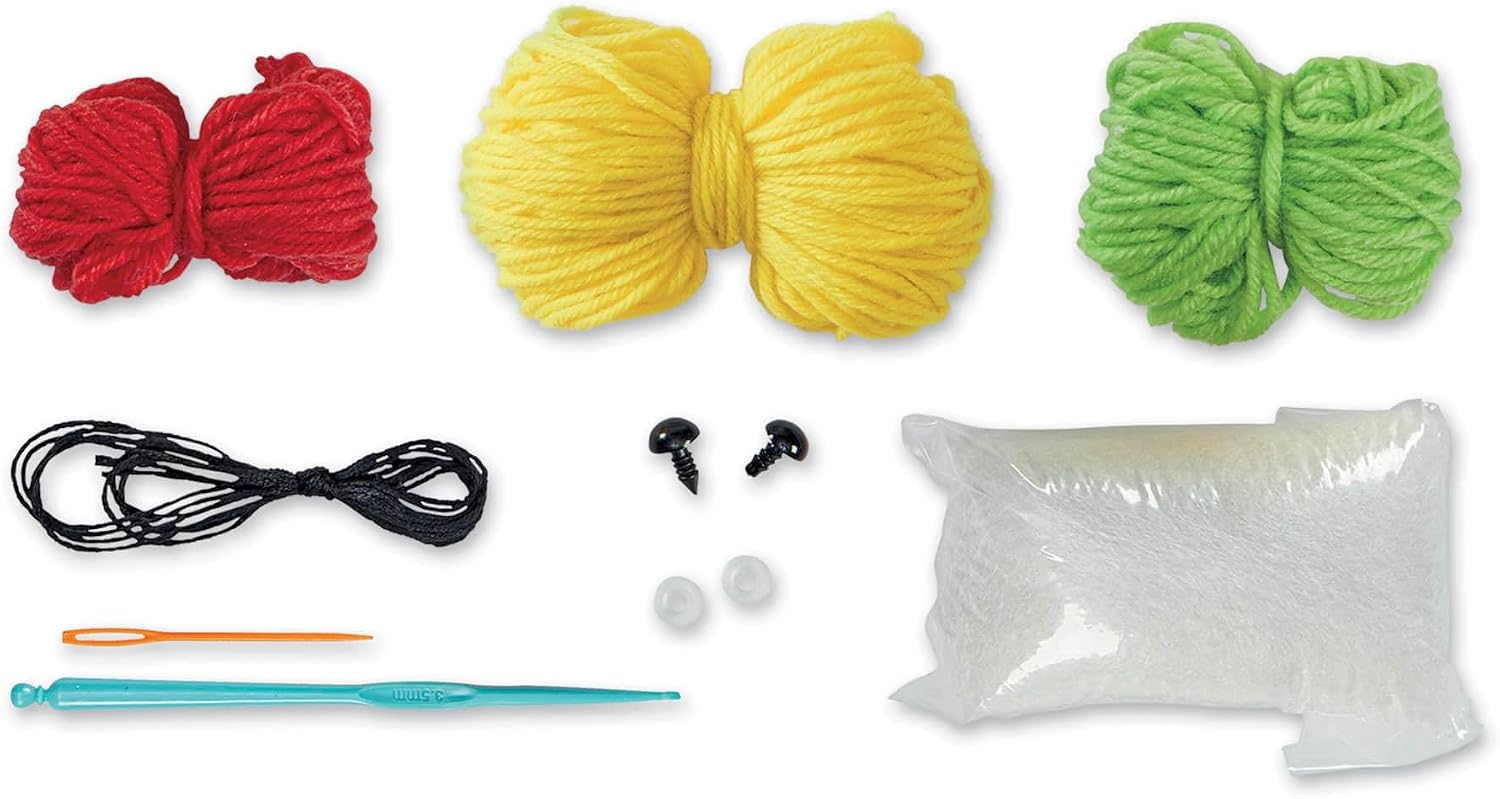 Loops & Threads Intermediate Taco Amigurumi Crochet Kit - Crochet Starter Kit Includes Instructions and Materials - 1 Pack