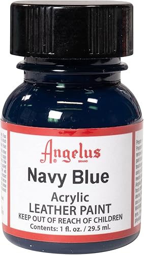 Pinturas para cuero de Angelus, Azul marino, 1 Ounce