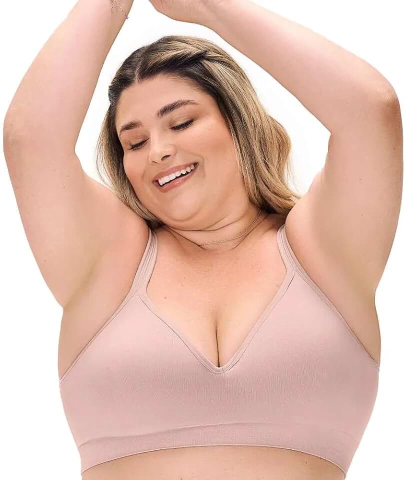 Sutiã Plus Size Comfort de Bojo Duplo Sem Costura com Sustentação, Alças Largas e Conforto Diário