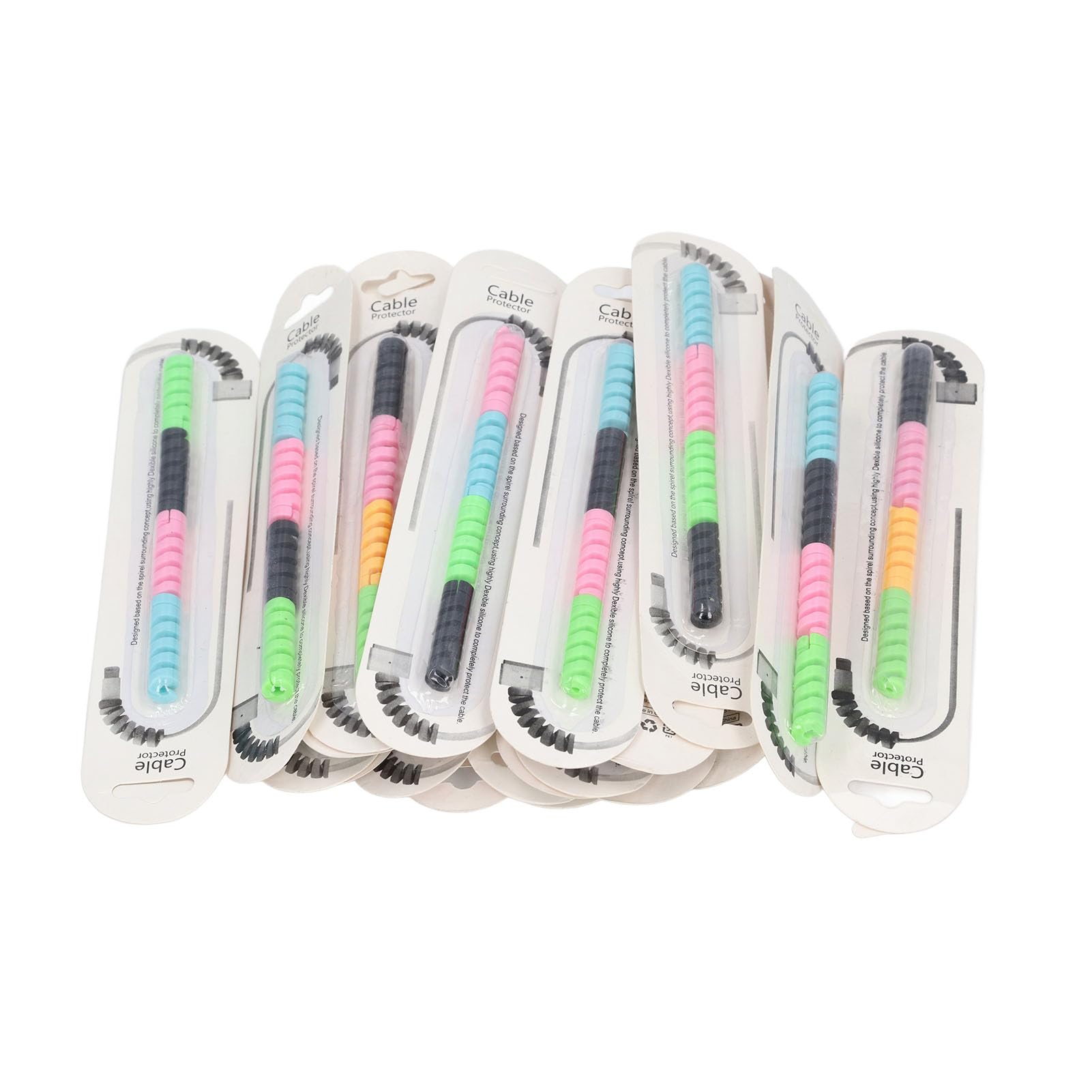 Protection De Câble En Spirale Colorée Pour Organiser Les Câbles, économiseur De Câbles De Casque, Manchons De Cordon Pour Câble De Données USB, Câble De Téléphone, écouteurs (violet Laser