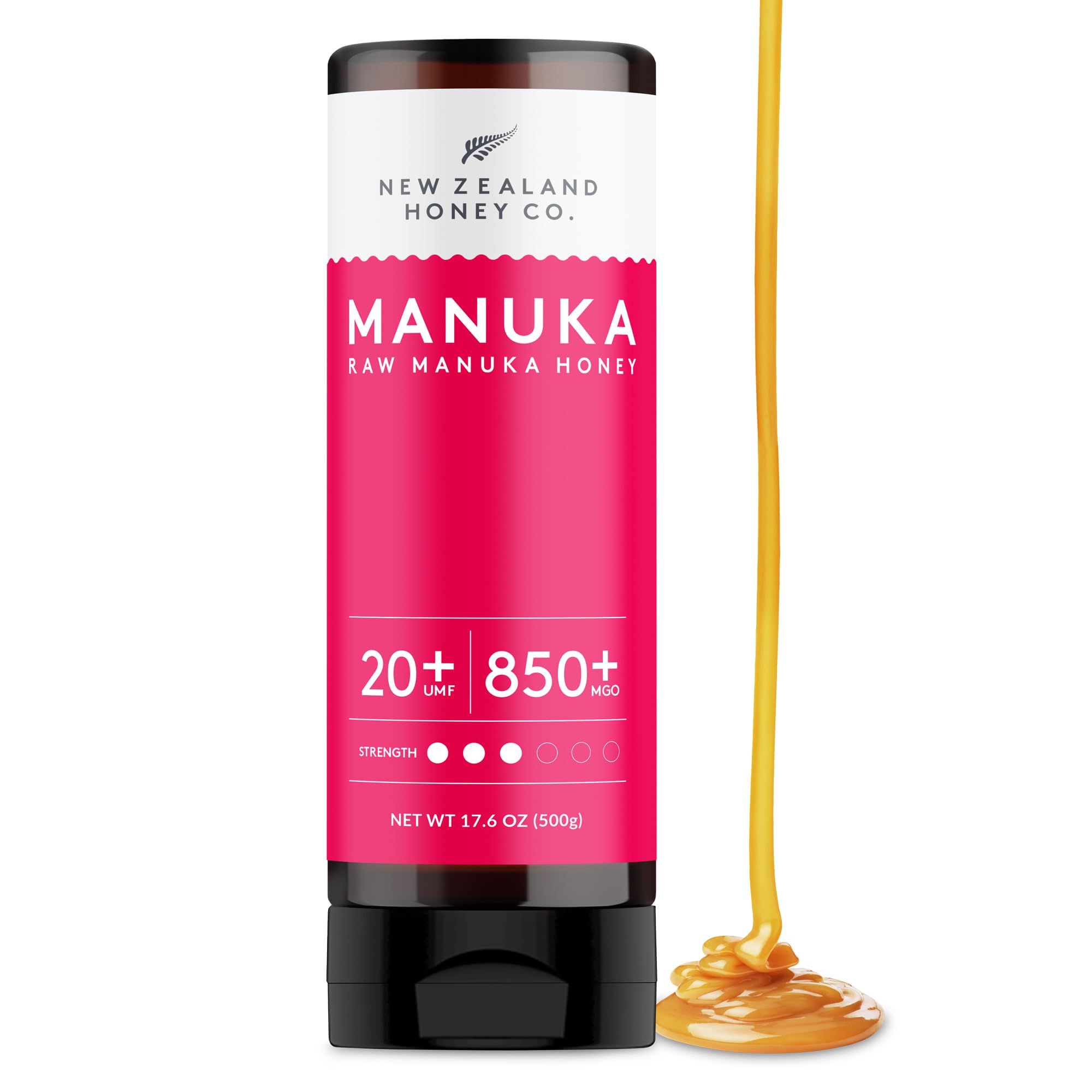 Pure Manuka Honey UMF 20+ Squeezy | 500g | 17.6oz | Squeezable UMF Manuka Honey