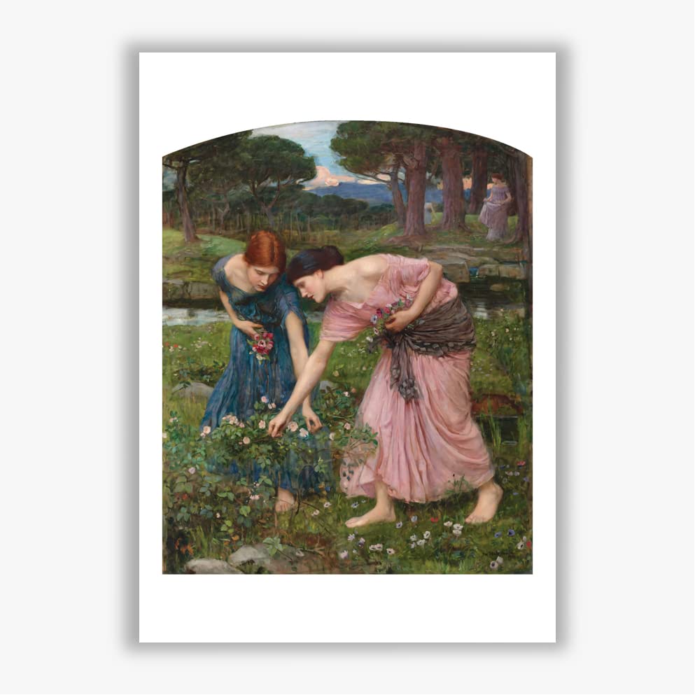 John William Waterhouse Gather ye Rosebuds impression encadrée M