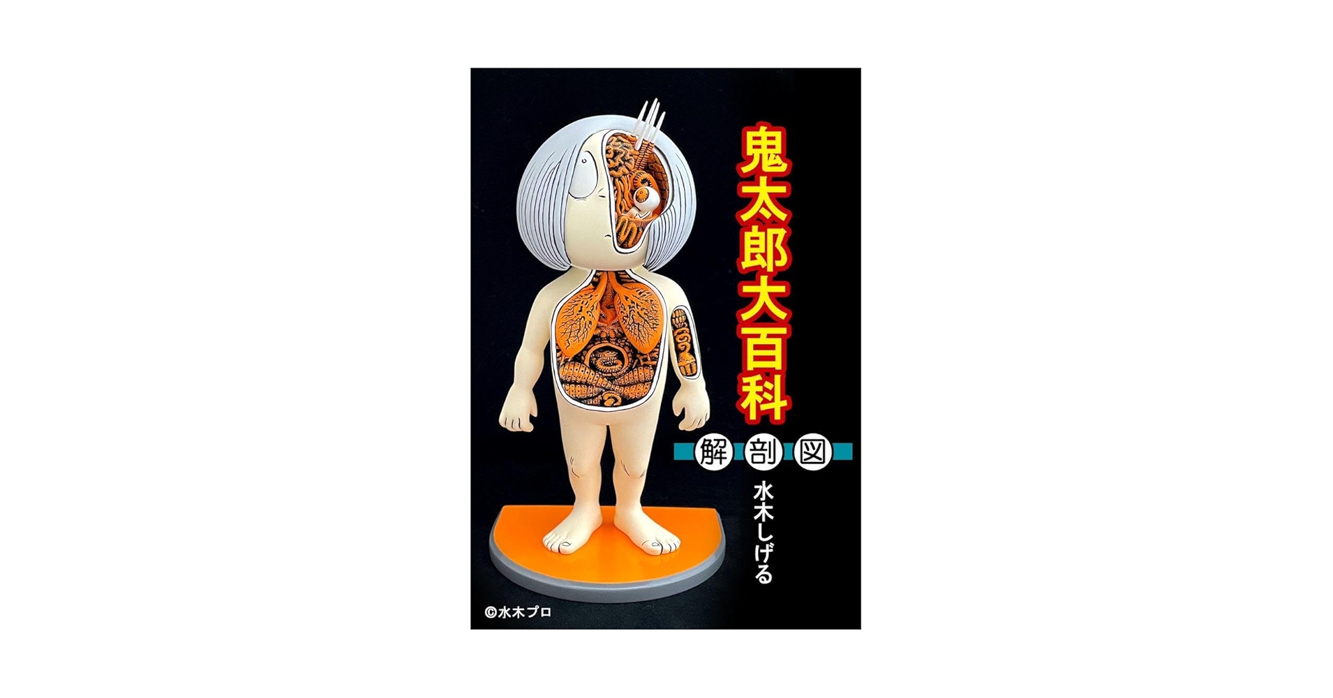 ロクでナシ 鬼太郎大百科 解剖図 スケルトン ゲゲゲの鬼太郎 WF冬 WF2022ロクでナシ玩具 ゲゲゲの鬼太郎 大百科からだのひみつ
