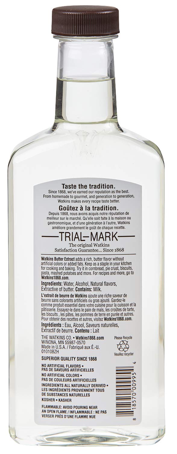 Watkins All Natural Baking Vanilla (11 oz) and Butter Extract (11 oz) Bundle