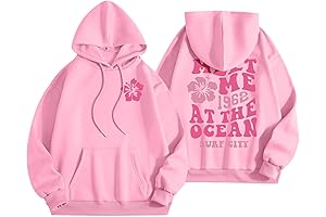 Pink Palm Puff Hoodie My Orders Women's Oversized Hoodies Casual