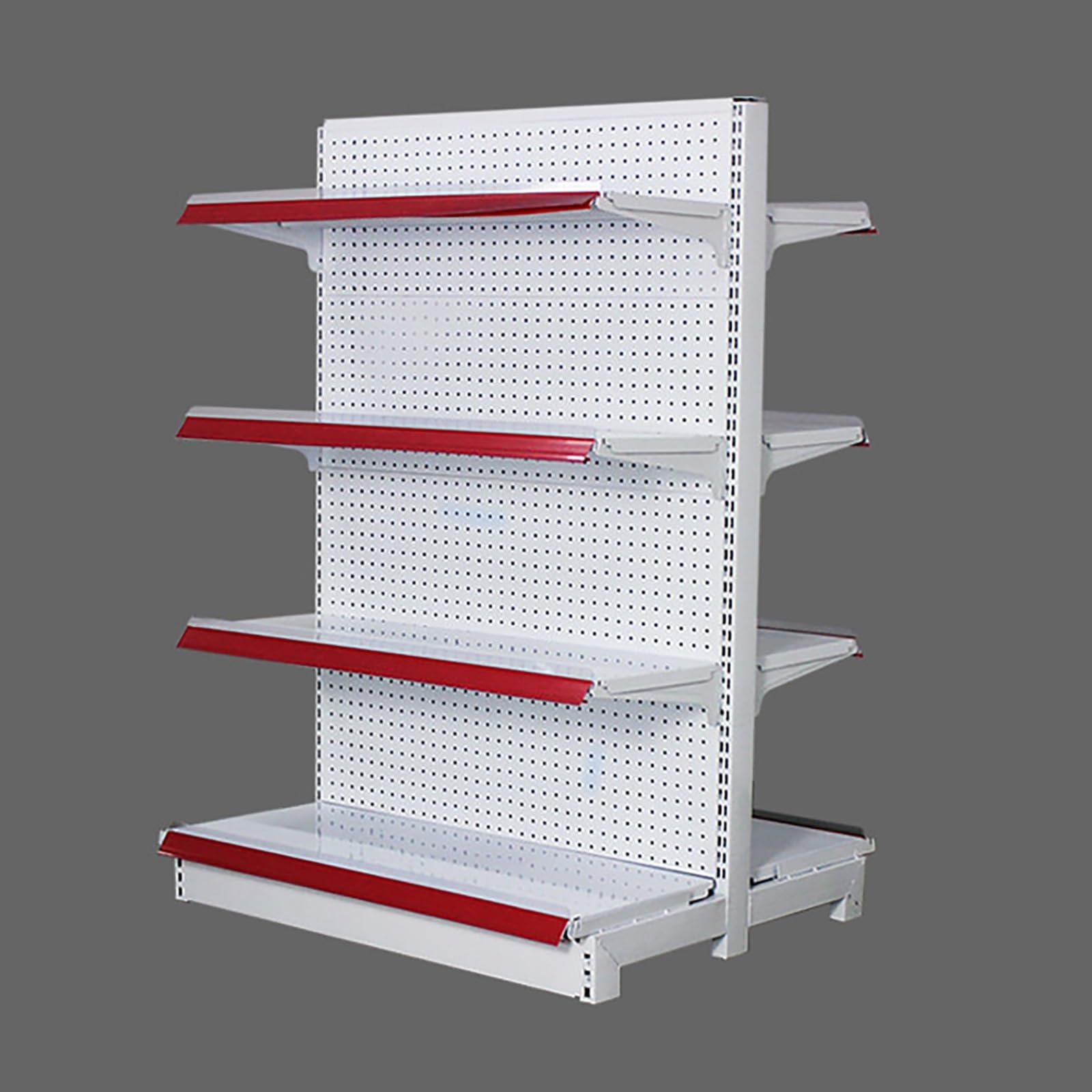 Generisch Verstellbarer Metall-Lochwand-Präsentationsständer für Einzelhandel, Supermärkte und Convenience-Stores – klick-Design, vielseitiges Regal für Bürobedarf (Größe 3)