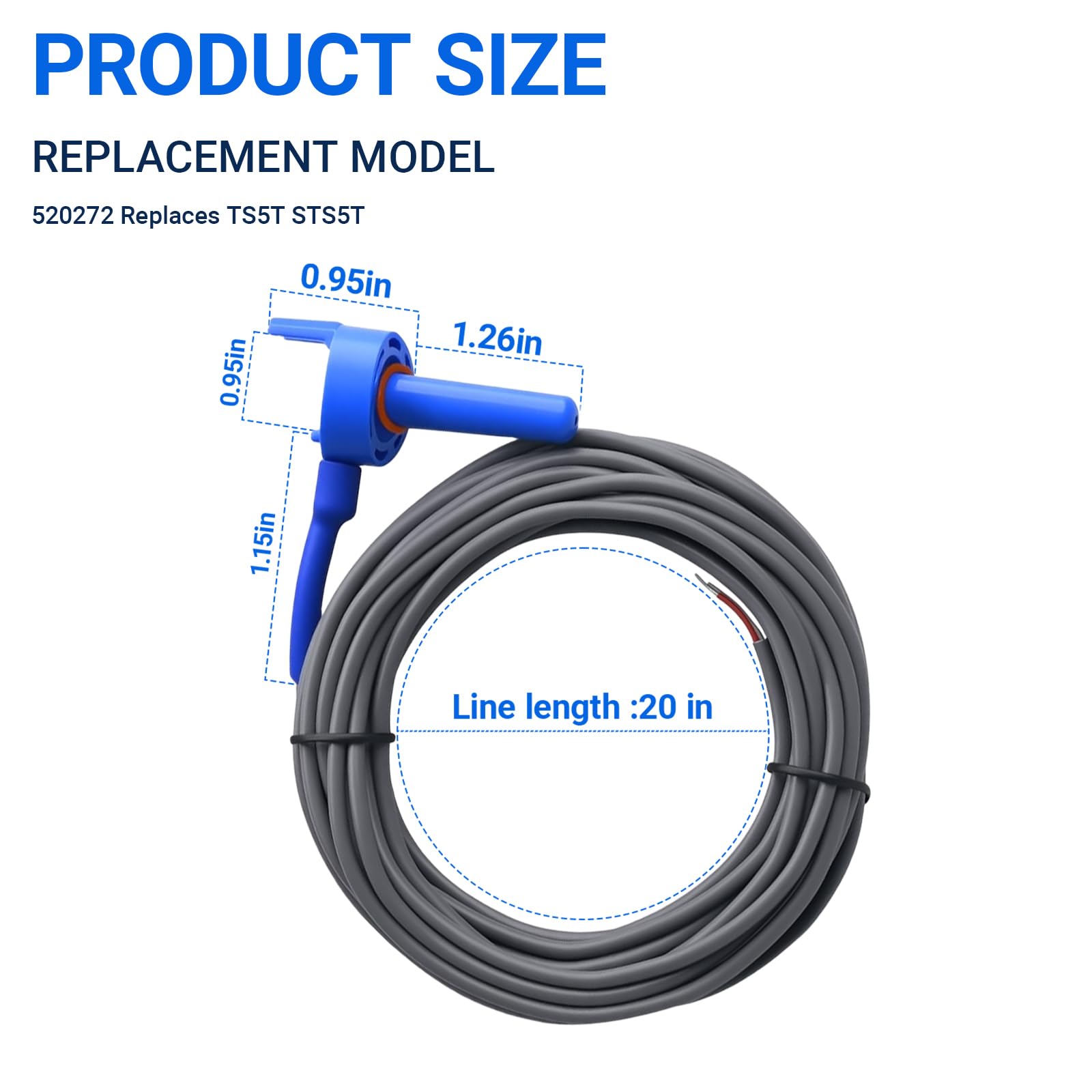 Snapklik.com : 520272 Pool Temperature Sensor Thermistor Air/Water ...