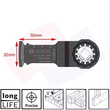 Bosch 5 pieces. Starlock Best of Cutting Dive Saw Blade Segment Saw Blade Multitool Set (for Wood and Metal Professional Accessories Multifunctional Tool)