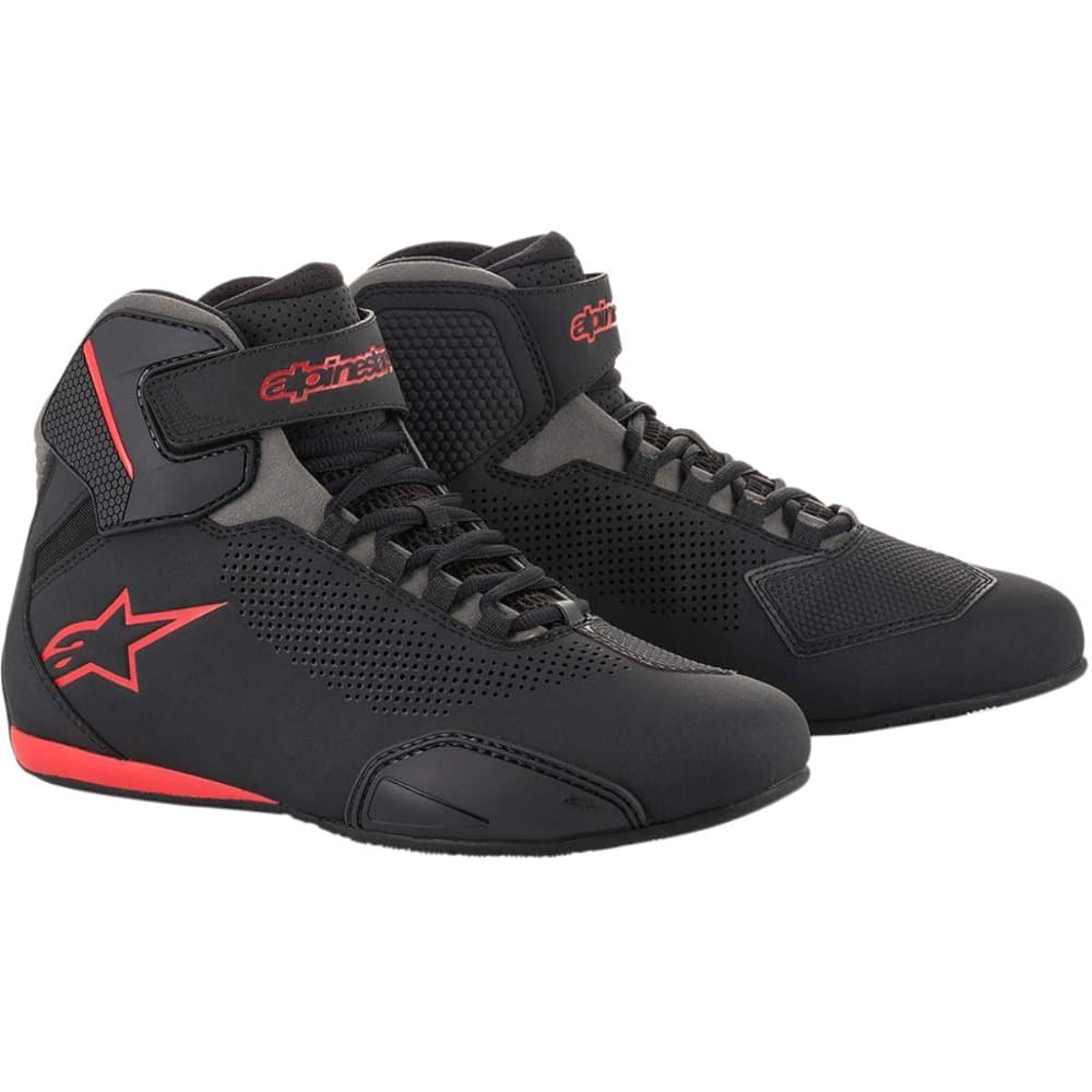 Alpinestars Sektor Vented Shoes - Black/Gray/Red - 9.5
