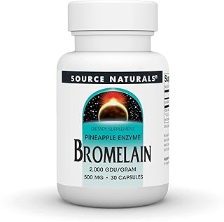 Source Naturals Pineapple Enzyme Bromelain - 2,000 GDU/GRAM - 500mg - 30 Capsules