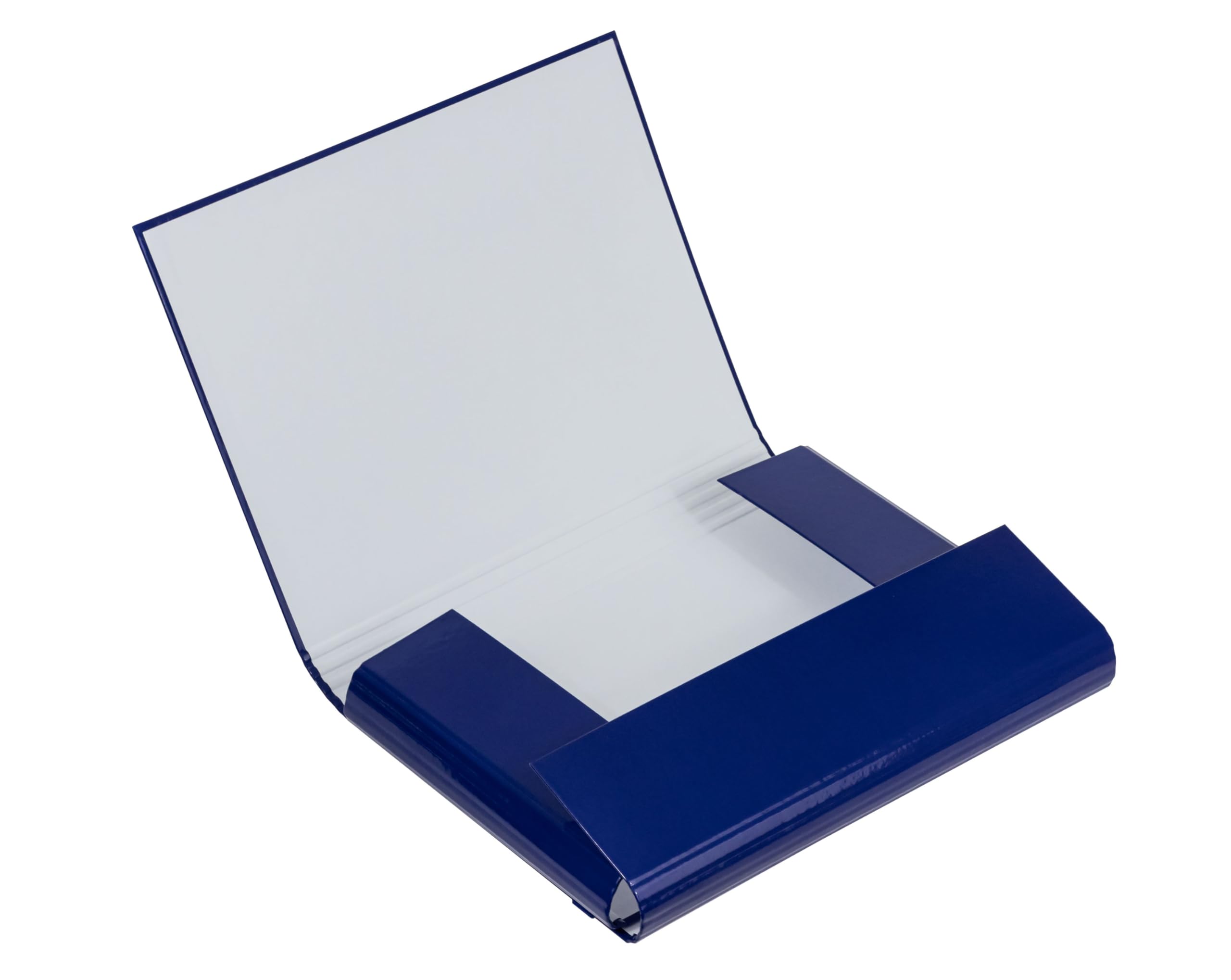 Interdruk A4+ Expanding File Folder Box Rigid - Dark Blue, 24 x 31 cm - Image 2