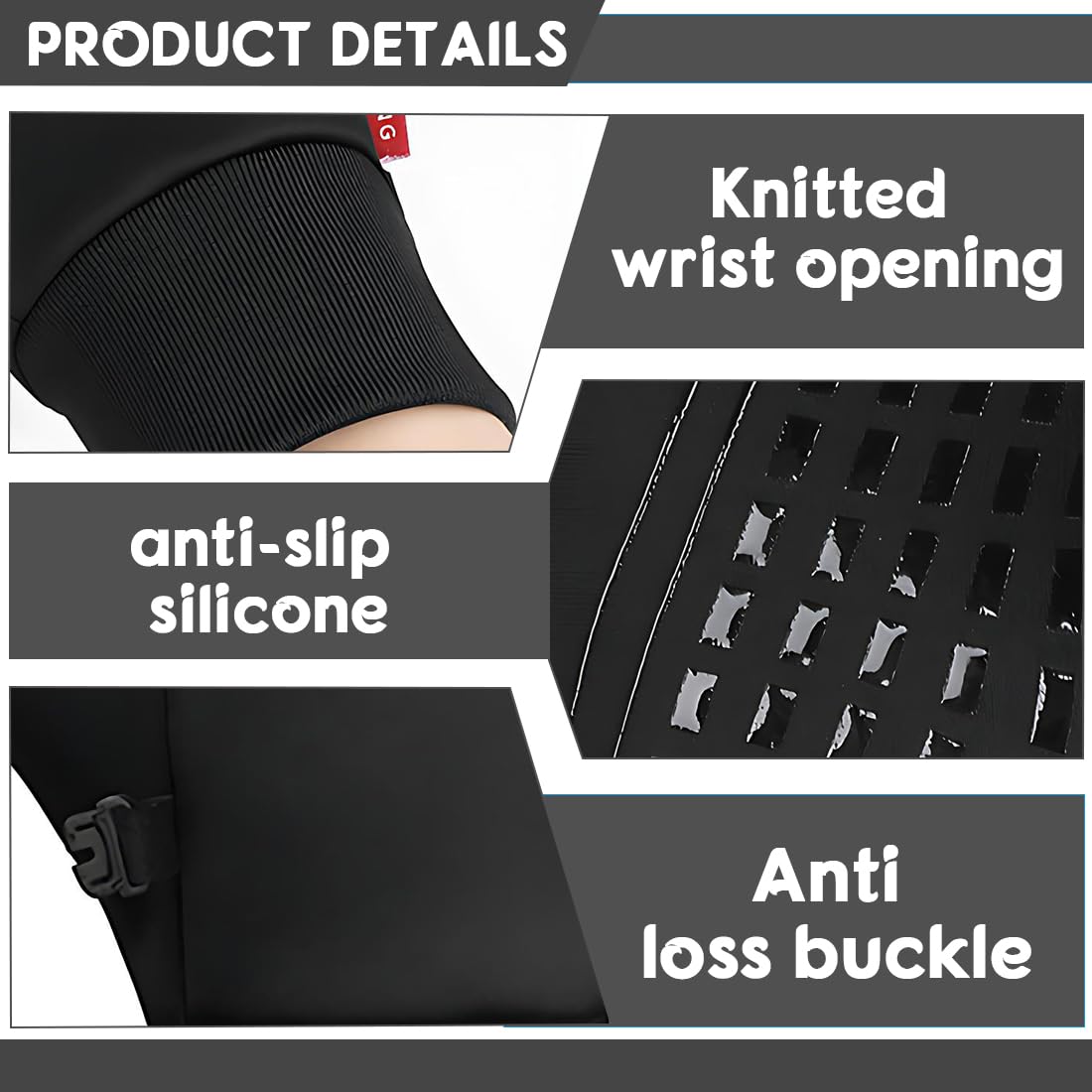 Guantes Térmicos Impermeables Calefactables Conducir Coche Invierno Hombre Mujer Táctiles Móvil Bicicleta Ciclismo Moto Nieve Esquí L Negros