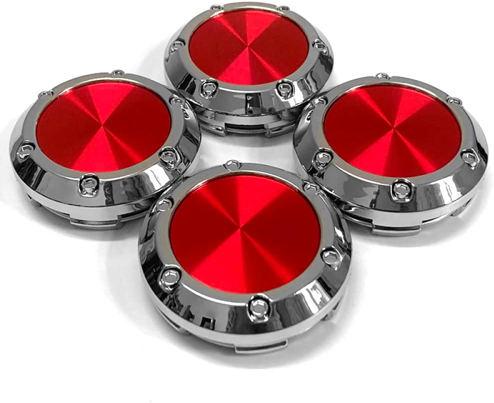 4PCS Rim Cap with Aluminum Sticker 66mm Car Wheel Center Hub Cap for
