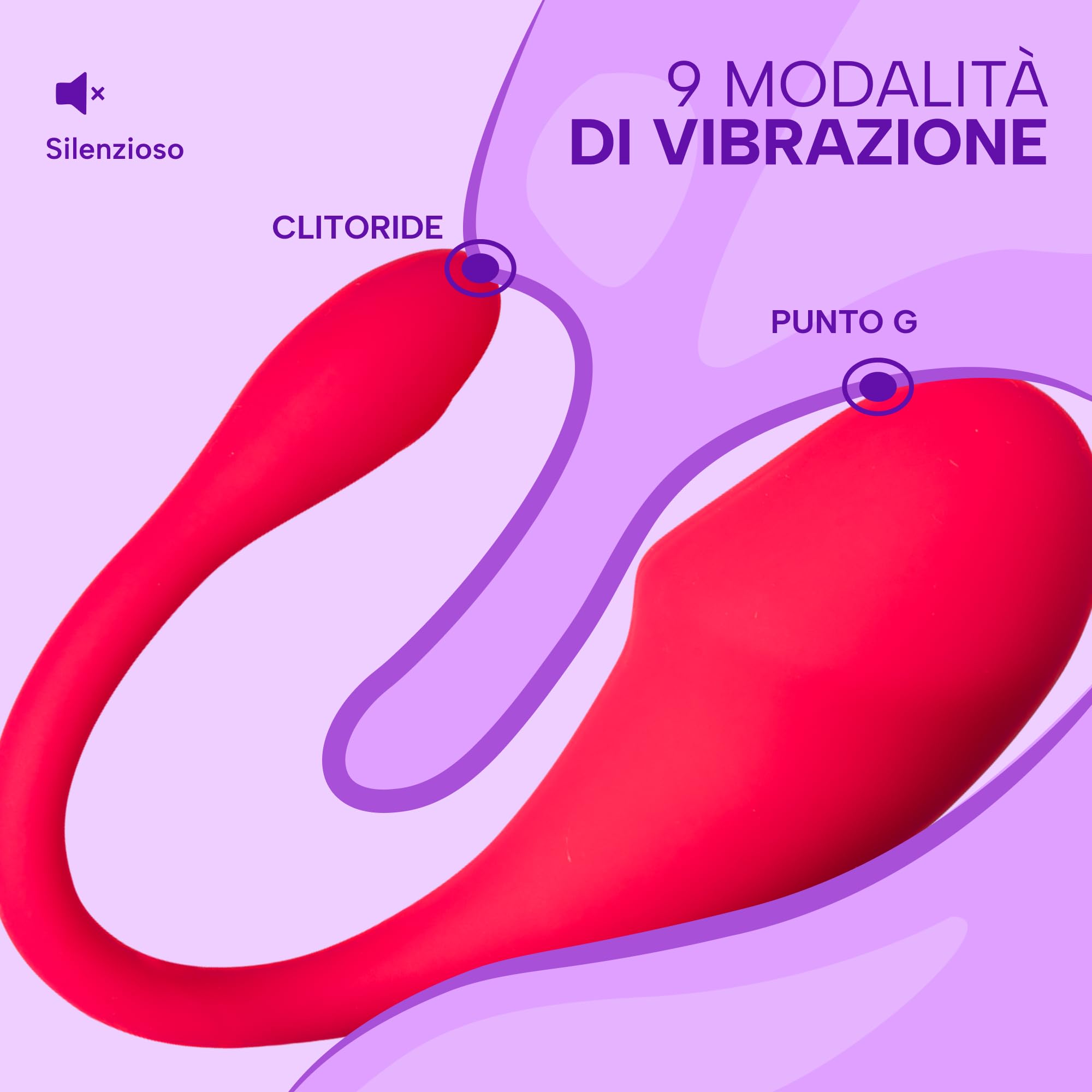 MySecretCase Ovetto Vibrante con Telecomando Stimolatore Clitoride Femminile 9 Modalità di Vibrazione Sexytoysys Donna Vibratoreper Donna Punto G Squirting Comando a Distanza Impermeabile Fucsia